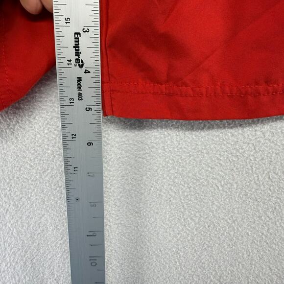 Vintage Nike Shorts Men's medium Red White Athletic Soccer Embroidered y2k 5" - Picture 5 of 9